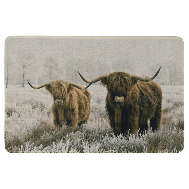 Mars & More deurmat schotse hooglander 75x50cm