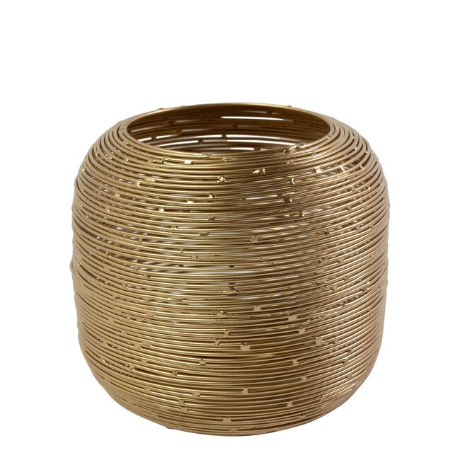 Mars & More Lantaarn Ijzer ayla goud h12 d13cm