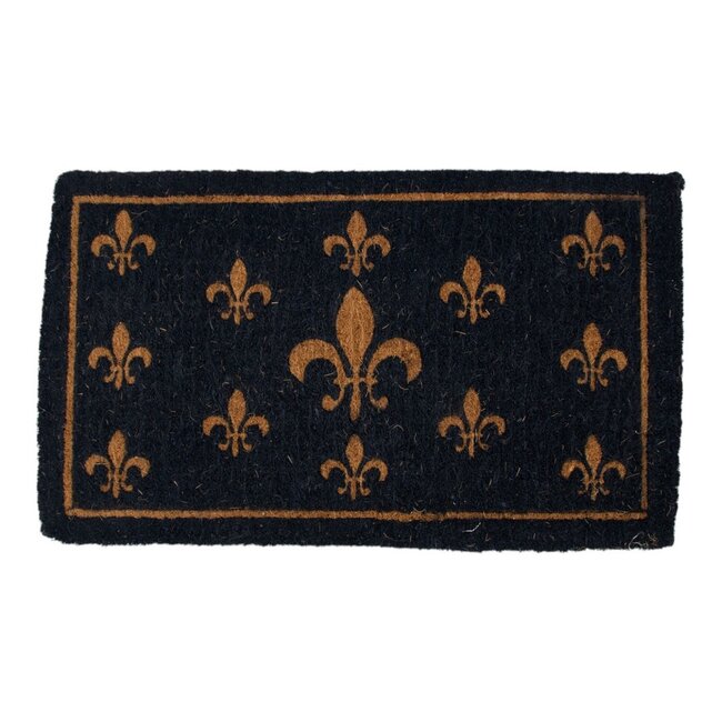 Mars & More kokosmat handgeweven franse lelie donkerblauw 75cm