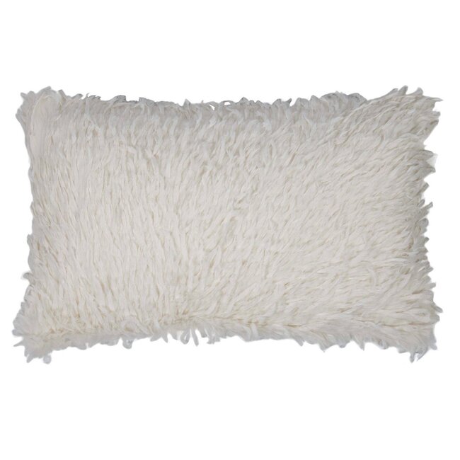 Mars & More Feather kussen gebroken wit 30x50cm