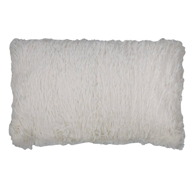Mars & More Feather kussen gebroken wit 40x60cm