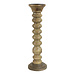 Mars & More kandelaar mango hout ribbel h40 dia 12,5cm