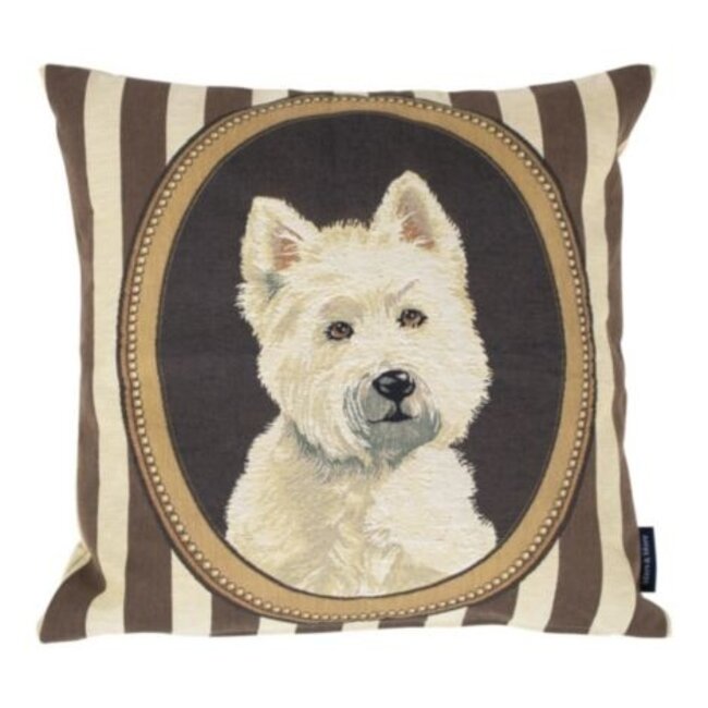 Mars & More gobelin kussen passepartout westy 45x45cm*