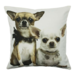 Mars & More canvas kussen 2 chihuahuas 50x50cm*