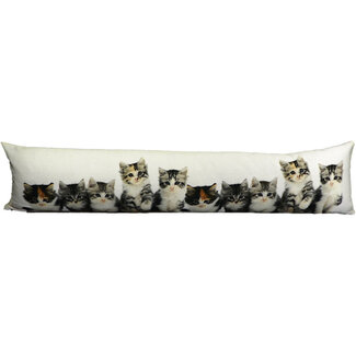 Mars & More canvas tochtkussen kittens 20x90cm