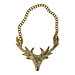 Mars & More flessenketting hert champagne goud