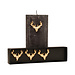 Mars & More kaarsenpin hert goud large  (set of 2)