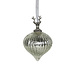 Mars & More decoratie bal gewei zilver 12cm