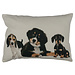 Mars & More canvas kussen mix puppies 35x50cm*