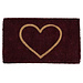 Mars & More kokosmat handgeweven hart rood 75cm