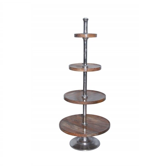Mars & More etagère hout rond 4 lagen 120cm
