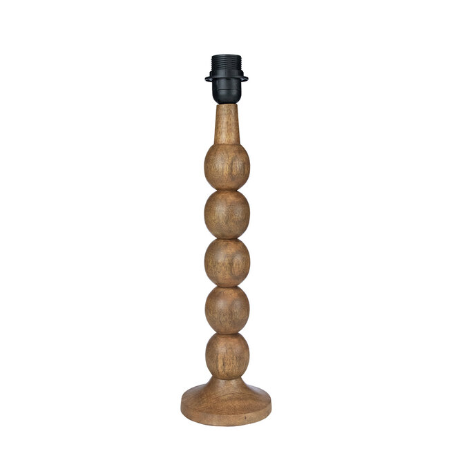 Mars & More lampvoet bollen mango hout 45cm
