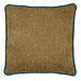 Mars & More kussen met bies beige petrol 45x45cm*