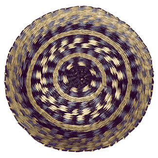 Mars & More zeegras muur mandje zwart dicht 40cm
