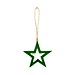 Mars & More Hangende Decoratie Ster groen mango hout 12x12x2,5cm