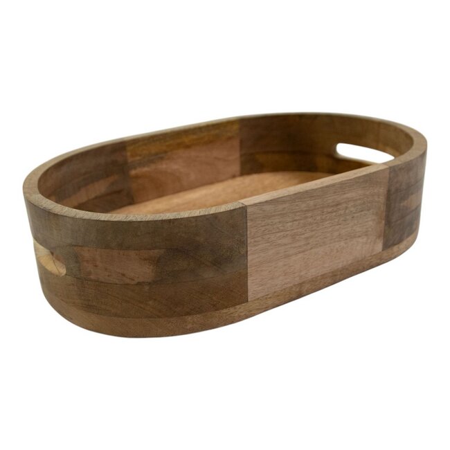 Mars & More Serveerschaal oval mango hout 35,5x22x8,5cm