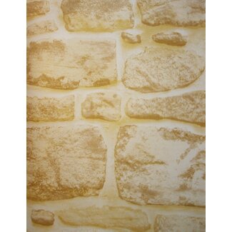 2Lif Mediterranean Stonewall Zelfklevende Folie Mini rol zand 45cmx2mtr