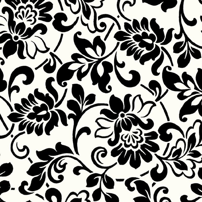 2Lif Heritage Zelfklevende Folie Mini rol zwart/wit 45cmx2mtr