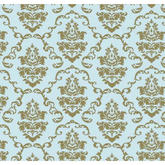 2Lif Aida Zelfklevende Folie Mini rol blauw goud 45cmx2mtr