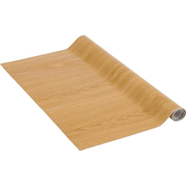 2Lif Eiken Licht wood Zelfklevende Folie Mini rol zand 90cmx2,5mtr
