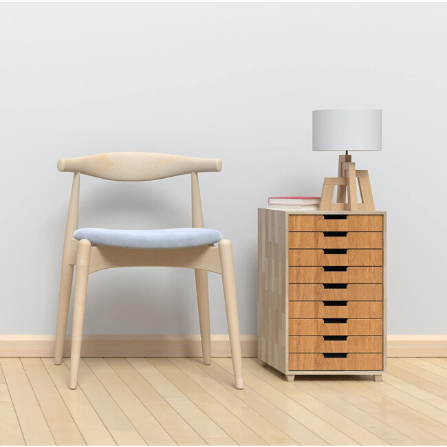 2Lif Eiken Licht wood Zelfklevende Folie Mini rol zand 90cmx2,5mtr