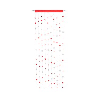 2Lif Snowfall Draadgordijn rood 90x250cm
