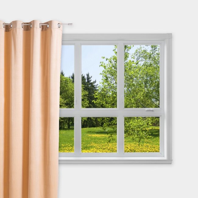 2Lif Enzo gordijn gebroken wit 140x245cm (8rings)