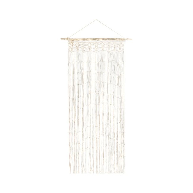 2Lif Deurgordijn Macrame off white 90 x 200cm