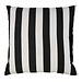 2Lif Lef grote streep buitenkussen donkergrijs 60x60cm