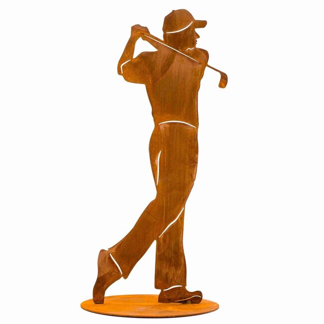 Dream-Living Handgemaakte golfspeler roest 40 cm