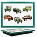 Lesser & Pavey Schootkussen met Vintage Land Rover Illustraties