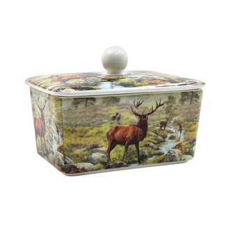 Lesser & Pavey Botervloot Porselein – Hertendecor 16x10x10 cm