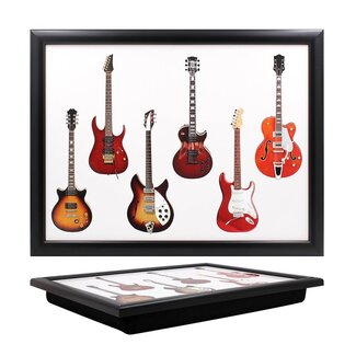 Lesser & Pavey Schootkussen met Gitaarprint – 43 x 33 x 6,5 cm