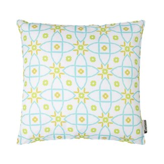 2Lif Mila Outdoor green/aqua Cushion 47 cm x 47 cm