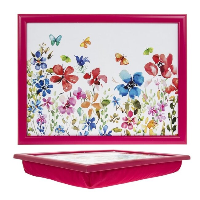 Lesser & Pavey Schootkussen laptray  vlinderweide  44 x 34 x 6 cm