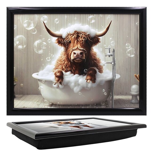 Lesser & Pavey Schootkussen laptray  Schotse hooglander Charme in Bad 44 x 34 x 6 cm