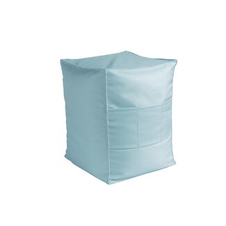 2Lif St. Tropez Outdoor poef kussenhoes blauw 39x39x50cm
