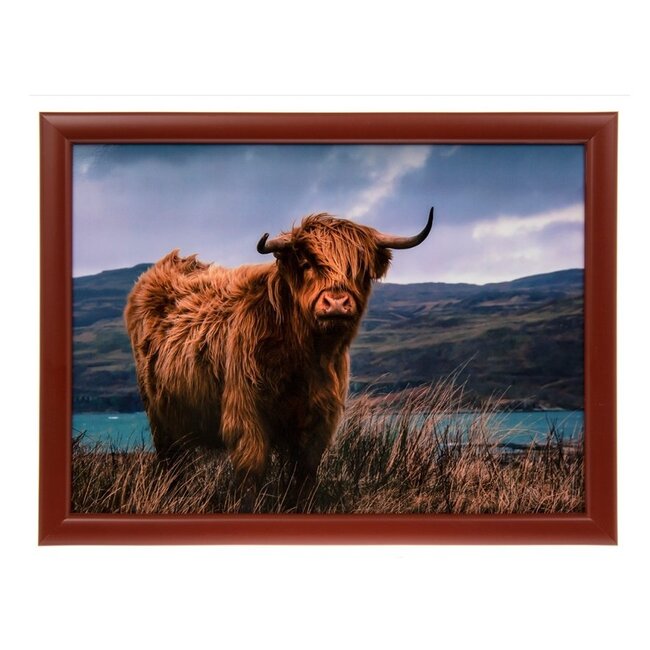 Lesser & Pavey Schootkussen Laptray – Schotse Hooglander – 44 x 34 x 6 cm