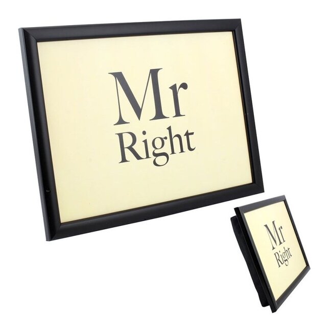 Lesser & Pavey Schootkussen Laptray – Mr. Right – 44 x 34 x 6 cm
