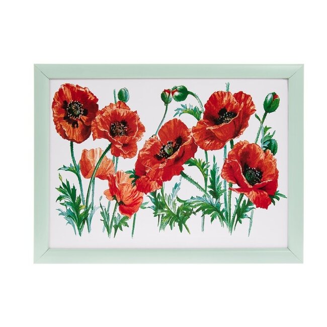 Lesser & Pavey Schootkussen Laptray – Klaproos - 44 x 34 x 6 cm