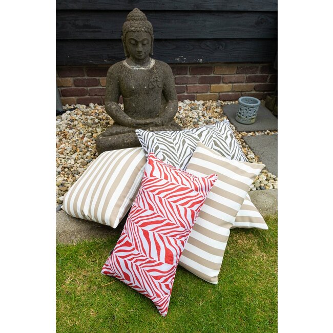 2Lif Lef kleine streep outdoor sand kussen 45x45cm