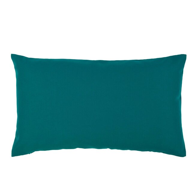 2Lif Lef uni buitenkussen petrol 30x50cm