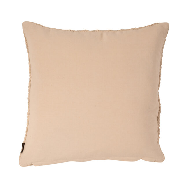 Linen & More Yaira kussen beige 45x45cm