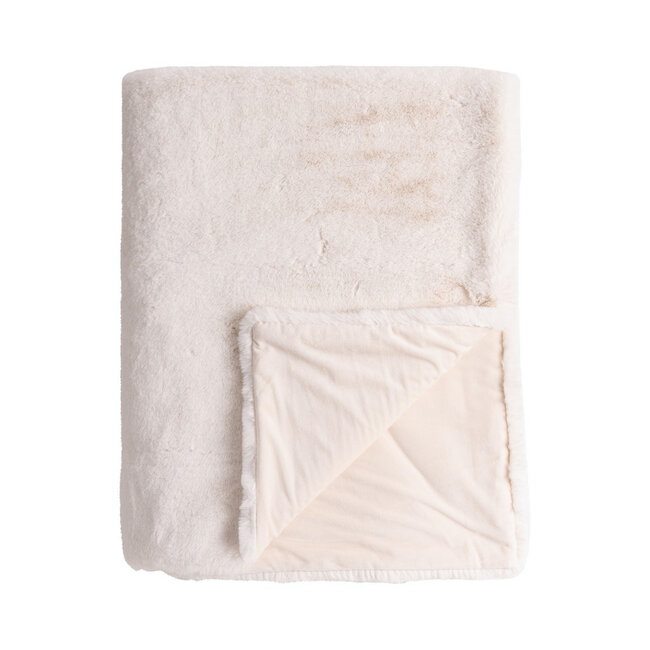 Linen & More Portland plaid gebroken wit 130x200cm