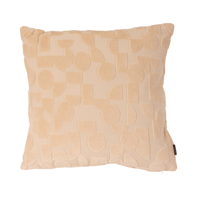 Linen & More Tommy Graphic Design kussen beige 45x45cm