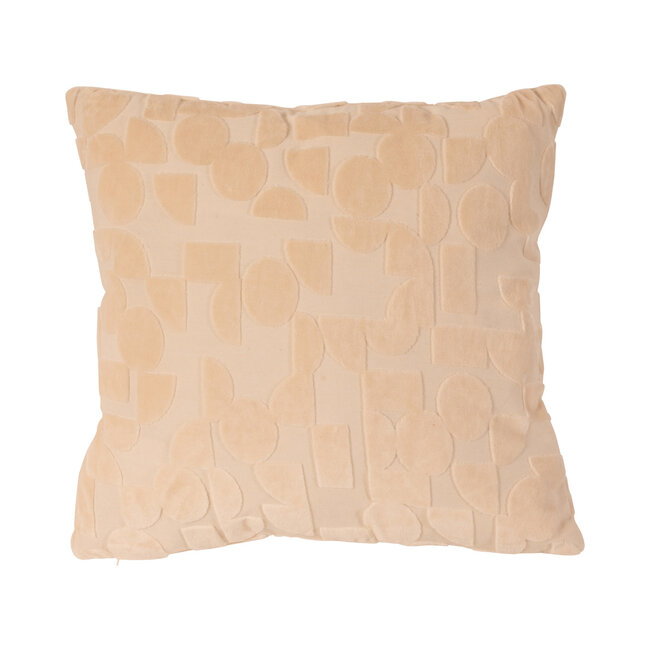 Linen & More Tommy Graphic Design kussen beige 45x45cm