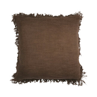 Linen & More Lioni kussen taupe 45x45cm