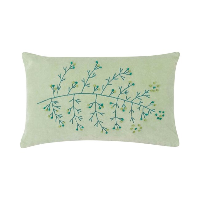 Linen & More Thalia Kussen lichtgroen 30x50cm