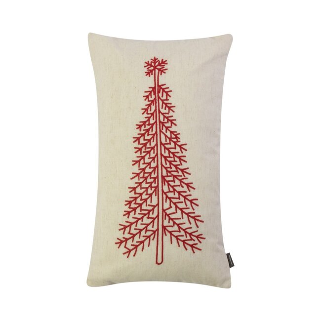 Linen & More Klaus Kussen beige rood 30x50cm