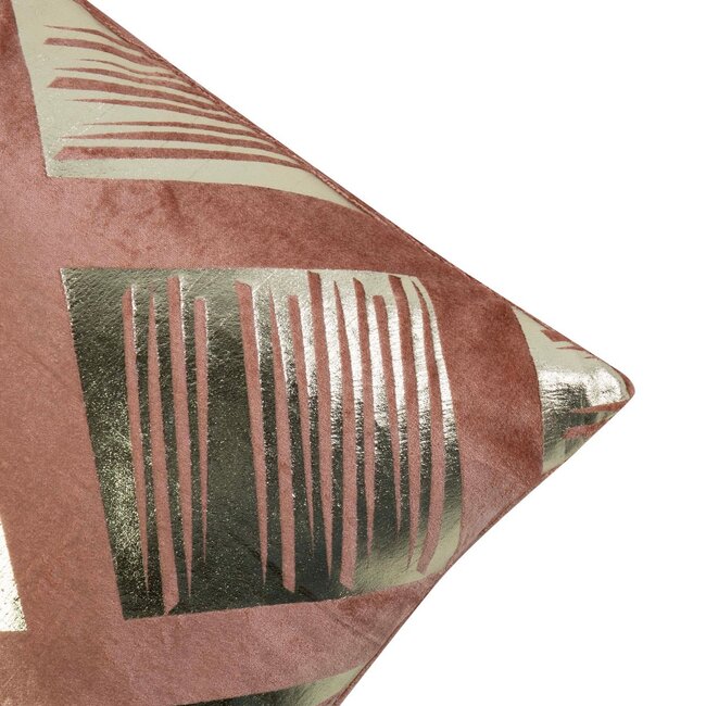 Linen & More Kira Kussen perzik roze 30x50cm